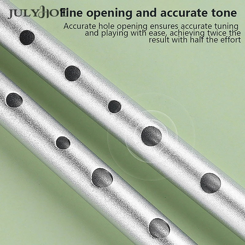 1 Pz 6 Fori Flauto C/D Chiave Irish Whistle Irlanda Tin Penny Whistle Metal Flute Instrument Wind Accessori Per Principianti Musicali