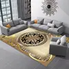 Luxurious Golded Large Carpets for Living Room Hotel Hall Decoration Sofa Coffee Tables Rugs Bedroom Non-slip Mat Ковер Tapis 러그 4