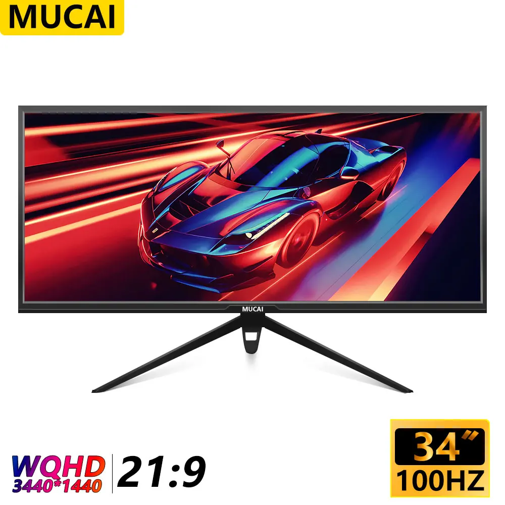 MUCAI-34-Inch-Monitor-100Hz-Wide-Display-21-9-Desktop-LED-Game-Console ...