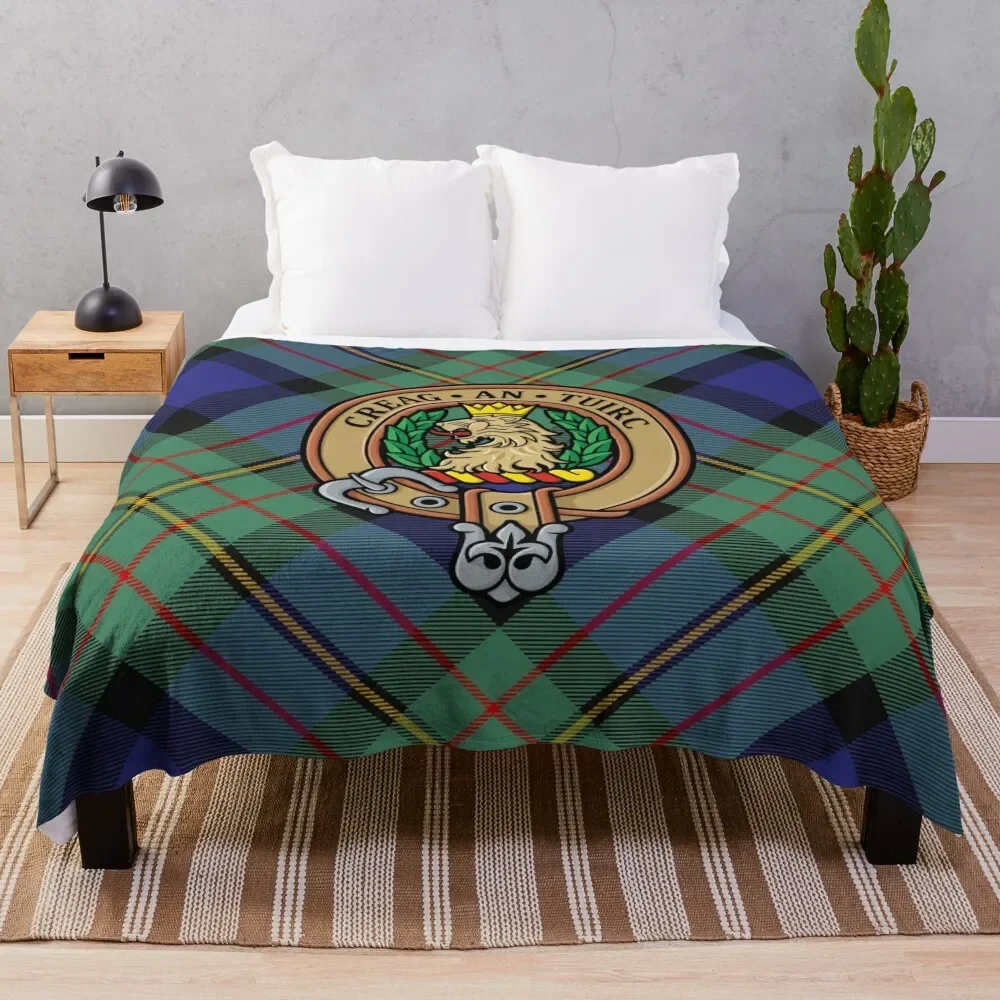 

Clan MacLaren Crest Throw Blanket Bed covers Custom Blankets