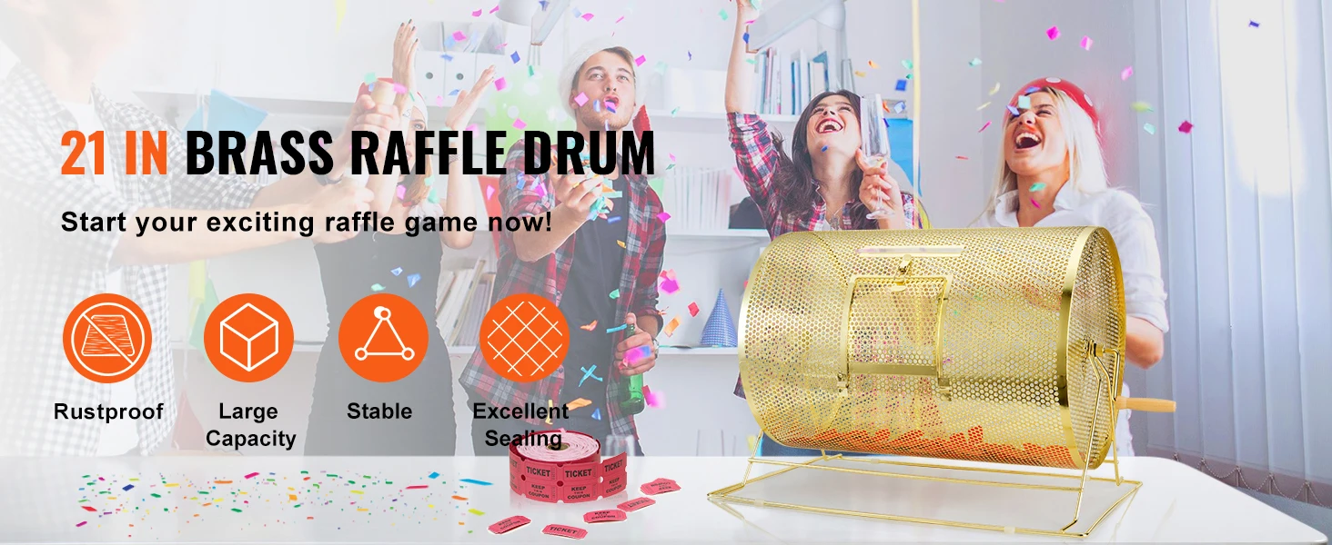 raffle drum close up
