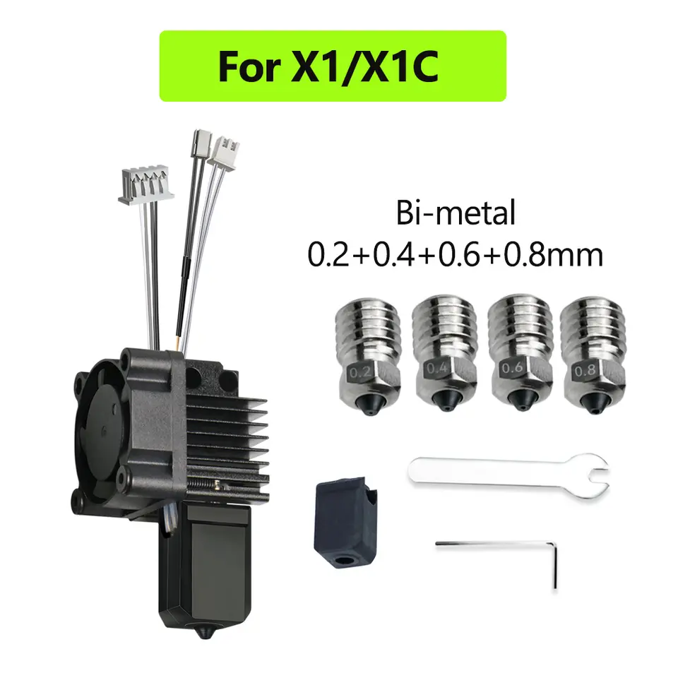 For Bambu Lab X1 X1C P1P P1S Hotend With Fan V2.0 Print Head Complete Hotend Upgrade Hot End P1s Accessories 3D Printing Parts image 12