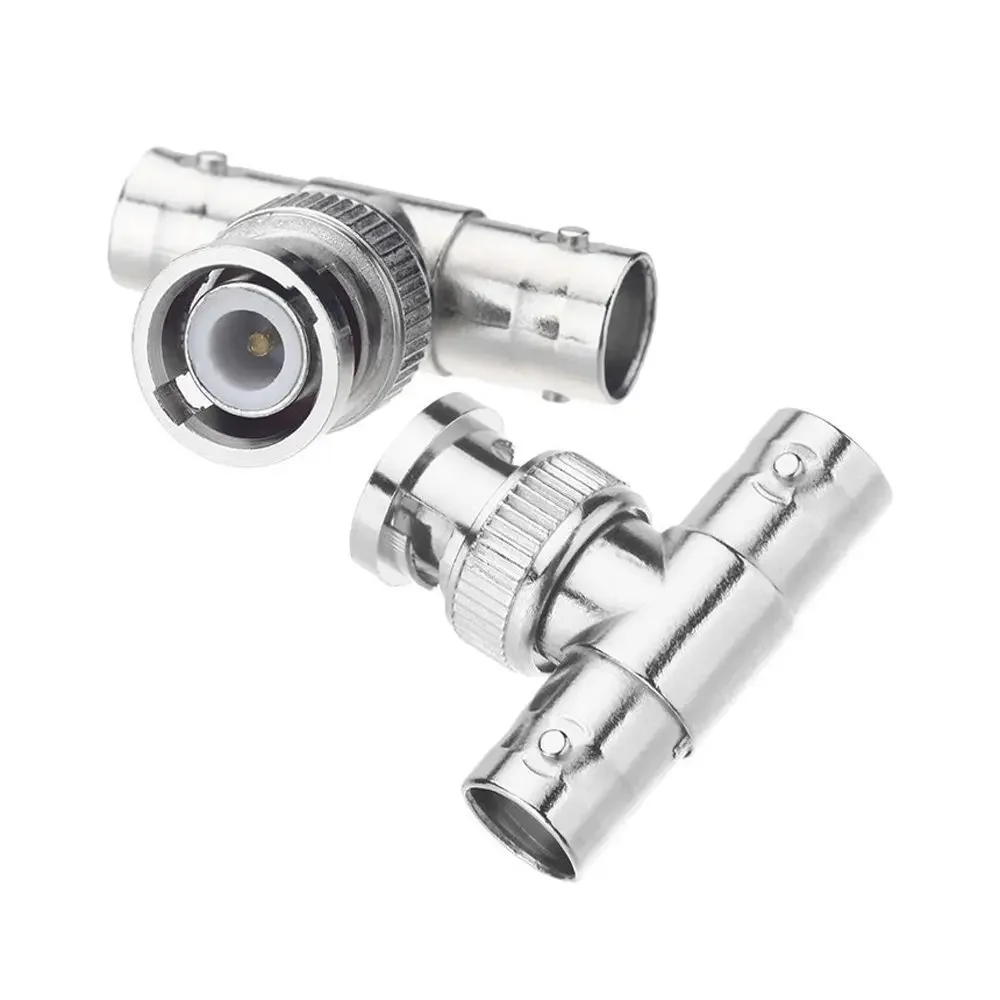10pcs JR-B28 Right Angle tee BNC junction 2 female 1 male CCTV BNC Connector rg58 rg59 rg6 connector 2