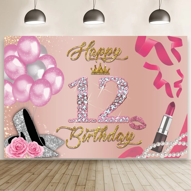 Happy 12th Birthday Girl Banner Sales Stores | www.pinnaxis.com