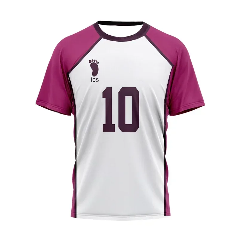 Japan Anime Volleyball Team Uniform Men T Shirt Haikyuu