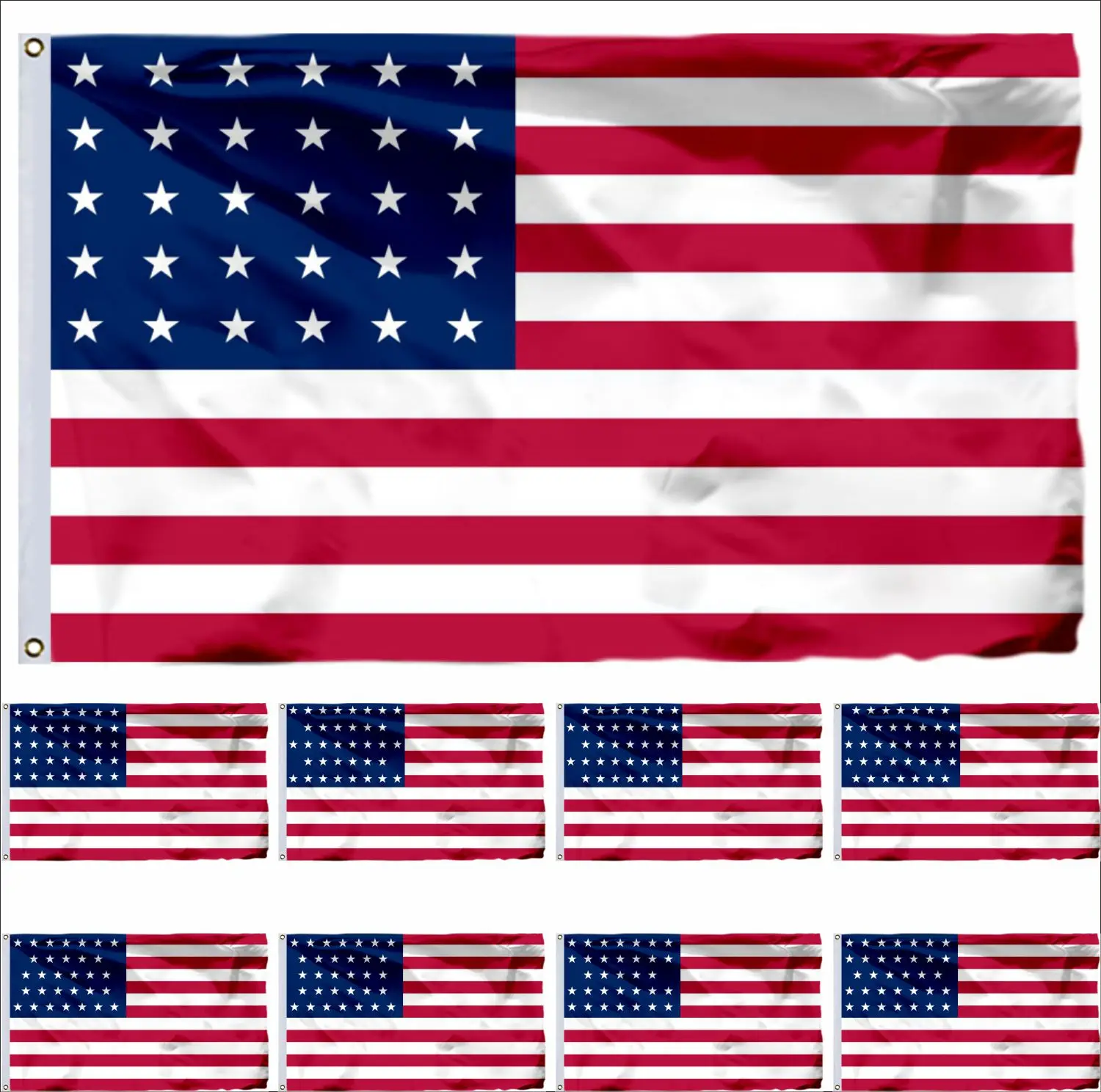 

USA History 1846 Flag 90x150cm 3x5ft US 1847 American 1848 United States 1851 Flags and Bennington 1858 Banners