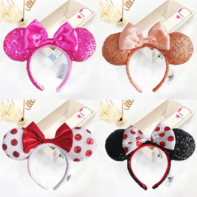 Disney Mickey Mouse Headband Cartoon Animal EARS COSTUME Headband Cosplay Plush Adult Kids Headband Gift