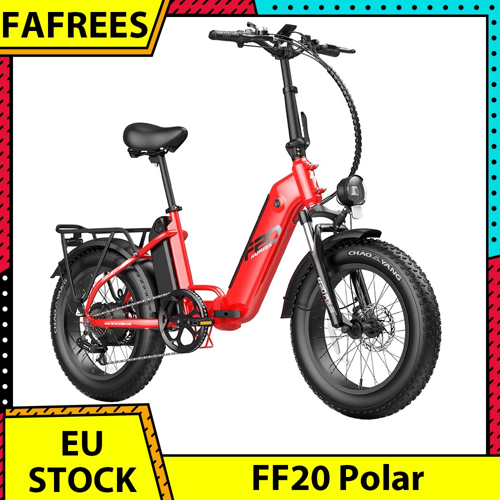 Fafrees Ff20 Bici Elettrica Polare 20*4.0 Pollici Fat Tire 500W Motore E-Bike 40 Km/H Velocità Massima Doppia 48V 10.4Ah Batterie 150Km Gamma