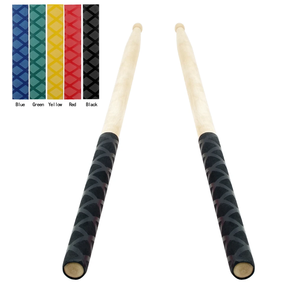 2 stücke Drum Stick Griffe Anti-slip Absorbieren Schweiß Grip Wrap Band Hohe Qualität Für 7A 5A 5B 7B Drumstick für Schlagzeuger Band Verwenden – Detail 9