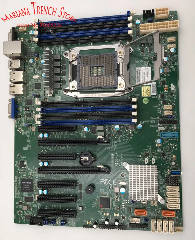 X10SRL-F 슈퍼 마이크로 임베디드 마더 보드 LGA2011 E5-1600/2600 V3/V4 패밀리 DDR4 ECC i210 듀얼 포트 GbE LAN 7 PCI-E 슬롯