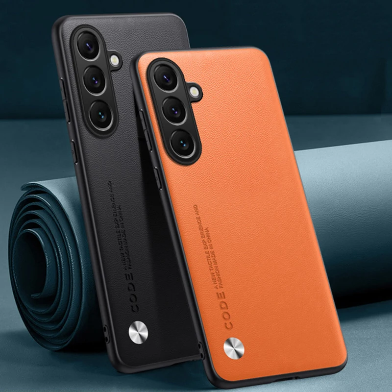 Luxury PU Leather Shockproof Phone Case - Full Protection Back Cover