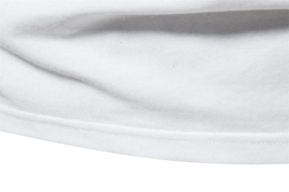 Men’s cotton polo shirt with deer embroidery for modern casual fashion