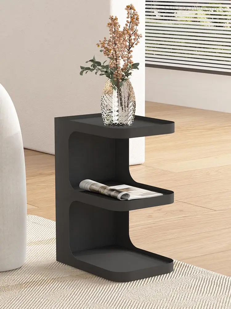 Living Room Sofa Side Table Light Luxury Modern Simple Iron Art Small Apartment Coffee Table Corner Bedside Cabinet