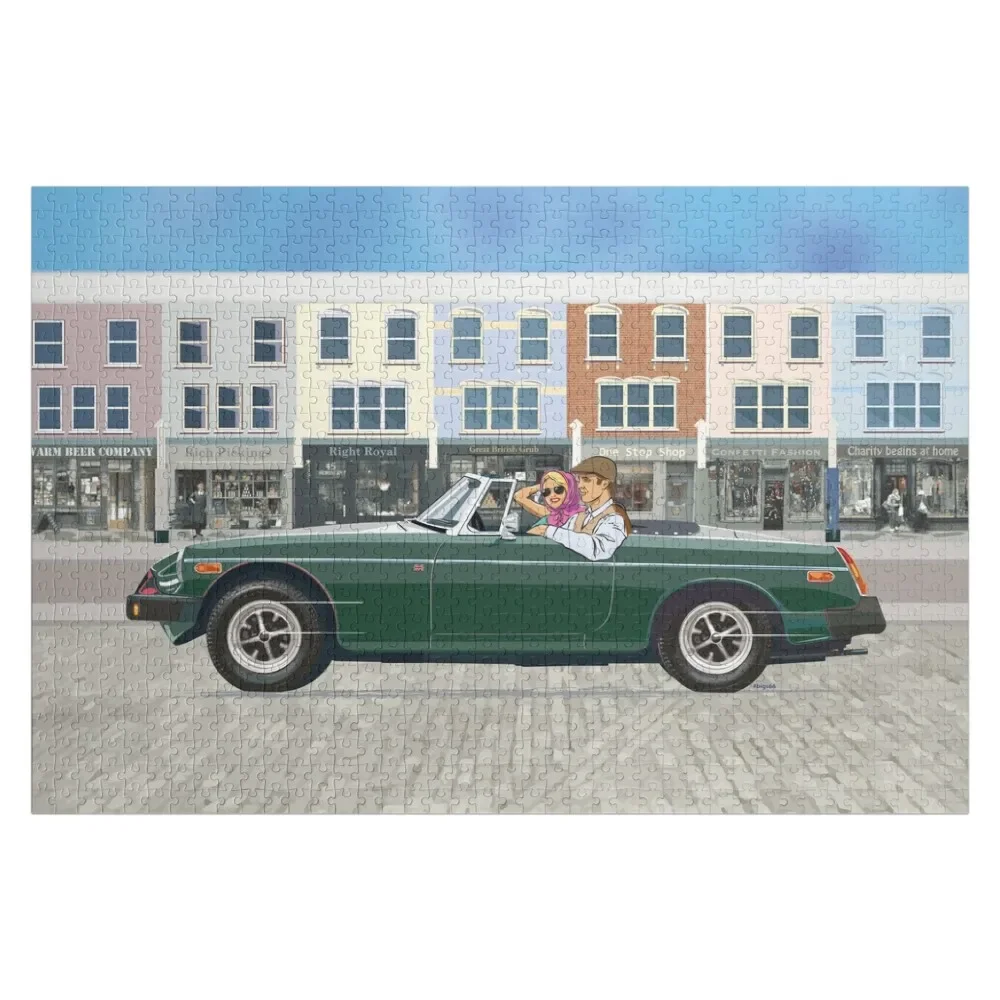 

British Racing Green coloured 'B' Roadster – the Classic British Sports Car Jigsaw Puzzle Wooden Animal Puzzle