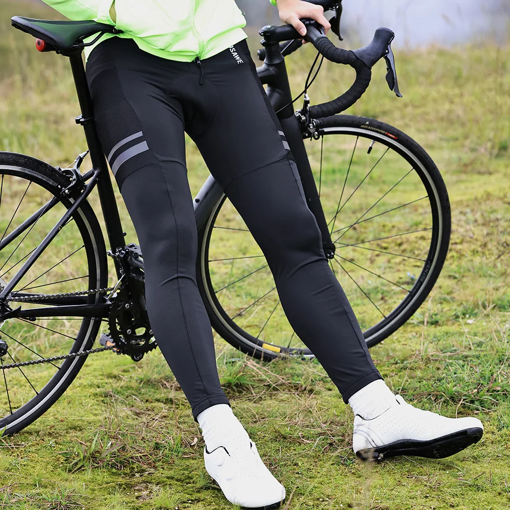 Cycling Pants Thermal Insulated Bike Trousers Fleece-lined Winter Riding Leggings Warm and Windproof Targeting