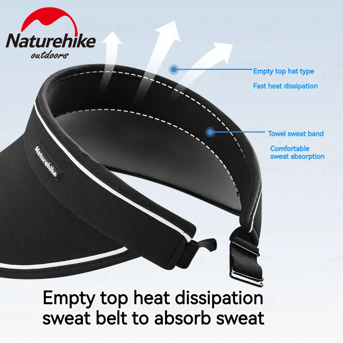 Naturehike Sun Protection Hat Large Wide Brim Folding Sunshade Cap for Summer Camping Outdoor Hiking Beach Travel Adjustable Hat