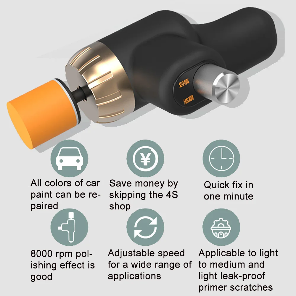 7PCS Car Polisher Car Scratch Remover Machine Protection Scratch Solution Tools Automotive polisher Mini Polishing Machine