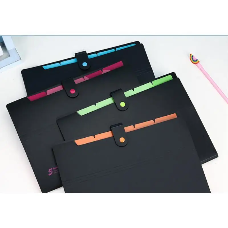 A4 Plastic Envelopes Multi-layer Office Desk Practical Folder Bag Multifunctional Business Storage File Bag Office Supplies