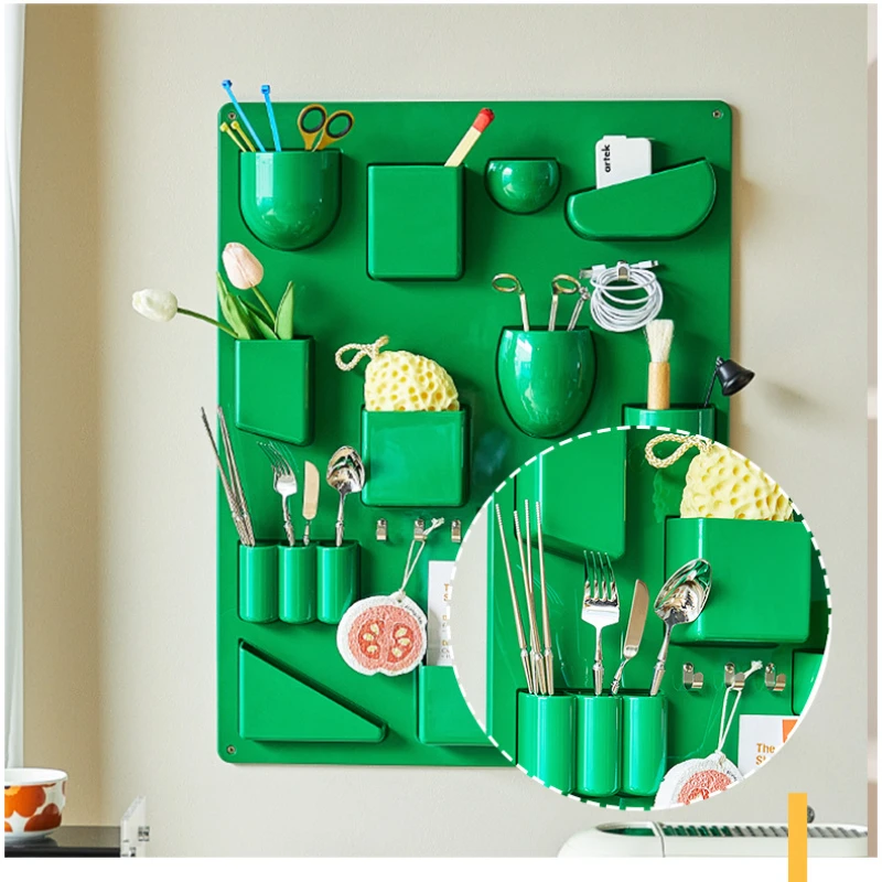 Torage Rack for Wall Holder 27x20inch Offices Kitchens Organizer Workshops Bathrooms Children's Rooms Uten Silo Hooks
