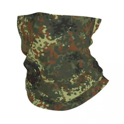 Flecktarn Camo Bandana Neck Gaiter for Hiking Running Women Men Wrap Scarf Military Army Camouflage Headband Warmer