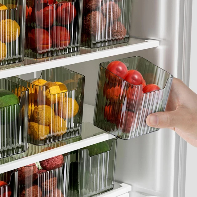 Refrigerator Organizer Side Door Clear Storage Boxs Food Fresh Fridge  Organizer for Pantry Organization Kitchen Storage Boxs - AliExpress