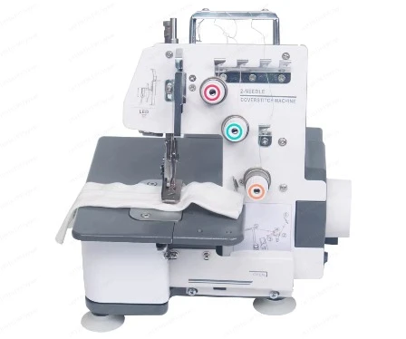 323 Household Double Needle Three-Thread Zig Zag Interlock Sewing Machine 2.5mm Multifunctional Electric Overlock Sewing Machine
