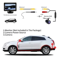Caméra de recul pour voiture, Vision nocturne HD, grand Angle, caméra de stationnement, étanche, CCD LED, moniteur de sauvegarde automatique, Image couleur 6