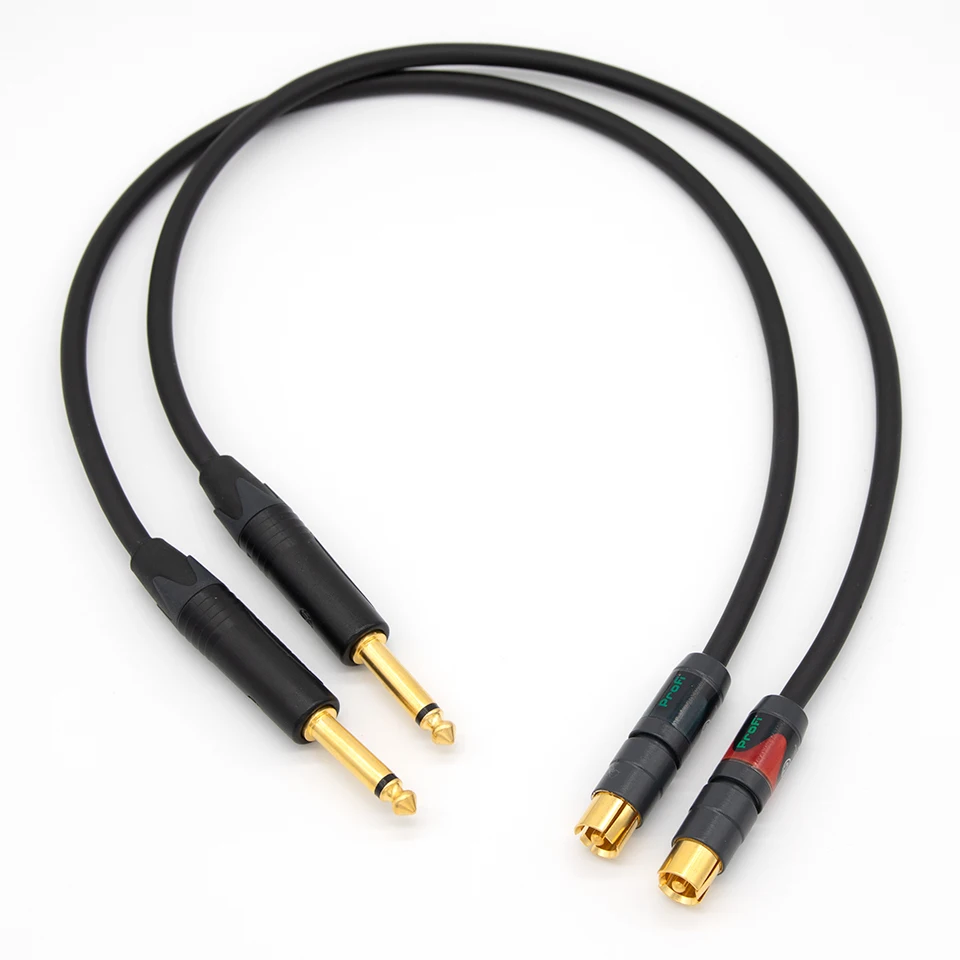 Occasion : Lot de 10 cables micro NEUTRIK Jack 6.35mm Stereo -> XLR Male  (Lot B)
