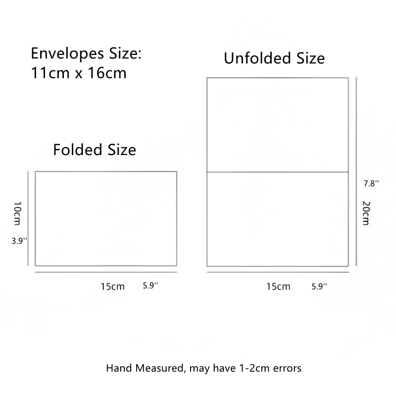 40pcs Greeting Cards with Envelopes for Wedding Bridal Shower Baby Shower Valentine's Day Graduation Birthday for All Occasions