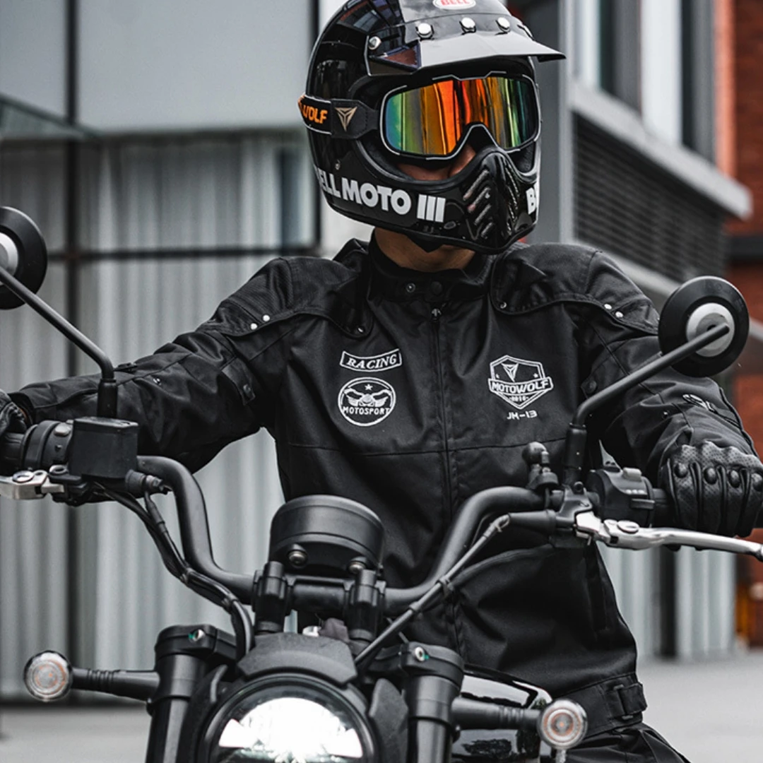 오토바이 재킷 남성용 아머드 통기성 라이딩 기어 따뜻한 방풍 모토 레이싱 코트 탈부착 가능한 내부 라이너가 있는 내마모성