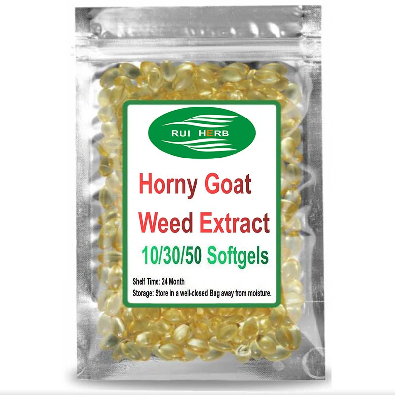

120pcs, Horny Goat Weed Extract Softgel Enlargement Pills for Men Increase Size