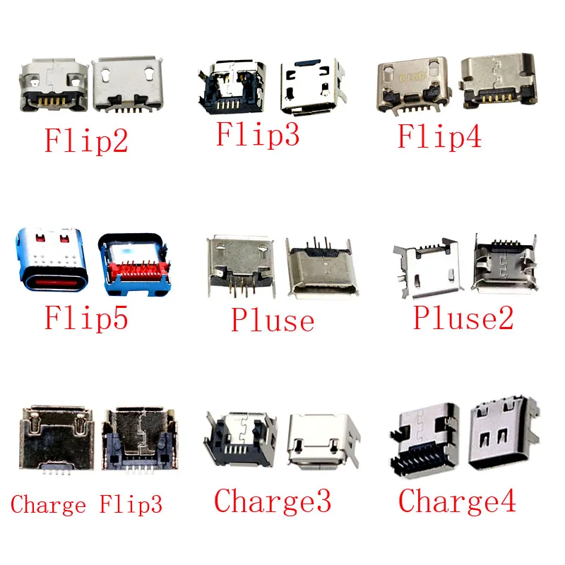 10Pcs Usb Dock Di Ricarica Connettore Spina Altoparlante Bluetooth Per Jbl Plulse Clip Pulse Flip 2 5 Charge 3 4 Charge3 E3 Flip2