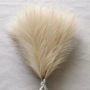 Piume simulate di erba di pampa artificiale estiva Puntelli di nozze Decorazione di simulazione orticola Capelli di canna 1