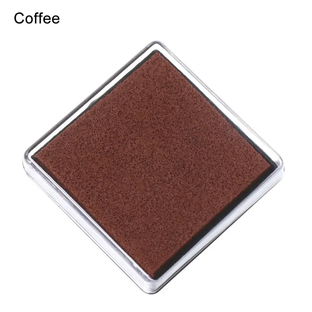 Multi-Color Art Decor Scrapbooking Ink Pad - Square Fingerprint Stamp Pads for Office & School Supplies