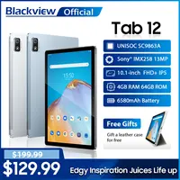 Blackview Tab 12 10.1 Inch Android 11 Unisoc SC9863A Octa Core 4GB RAM 64GB ROM Tablets PC Dual Wifi 6580mAh Ultra Thin Portable 1
