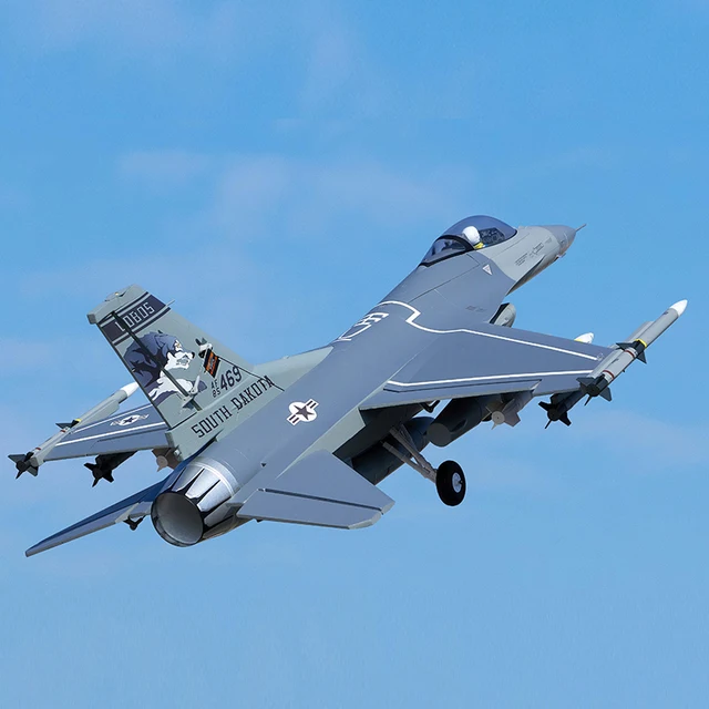 FMS 64mm F-16 PNP version RC simulation aircraft fixed wing fighter outdoor foam assembly remote control adult toy 3