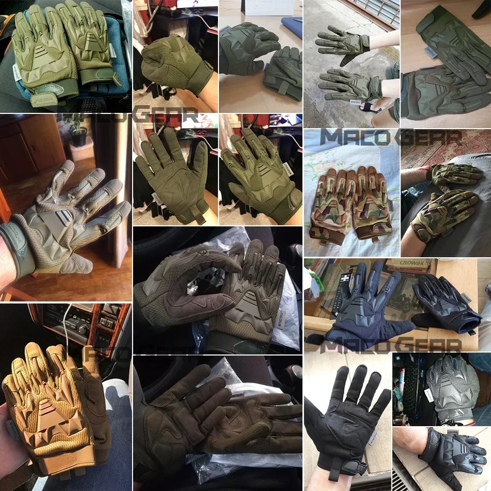 Tactical Gloves Camo Touch Screen Cycling Glove Sports Climbing Paintball Shooting Hunting Riding Ski Full Finger Mittens Men 2