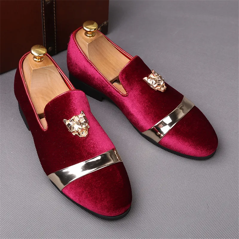 Men's Trendy Party Wedding Loafers Moccasins Men Casual Slip-on Shoes Mens Outdoor Driving Flats 2
