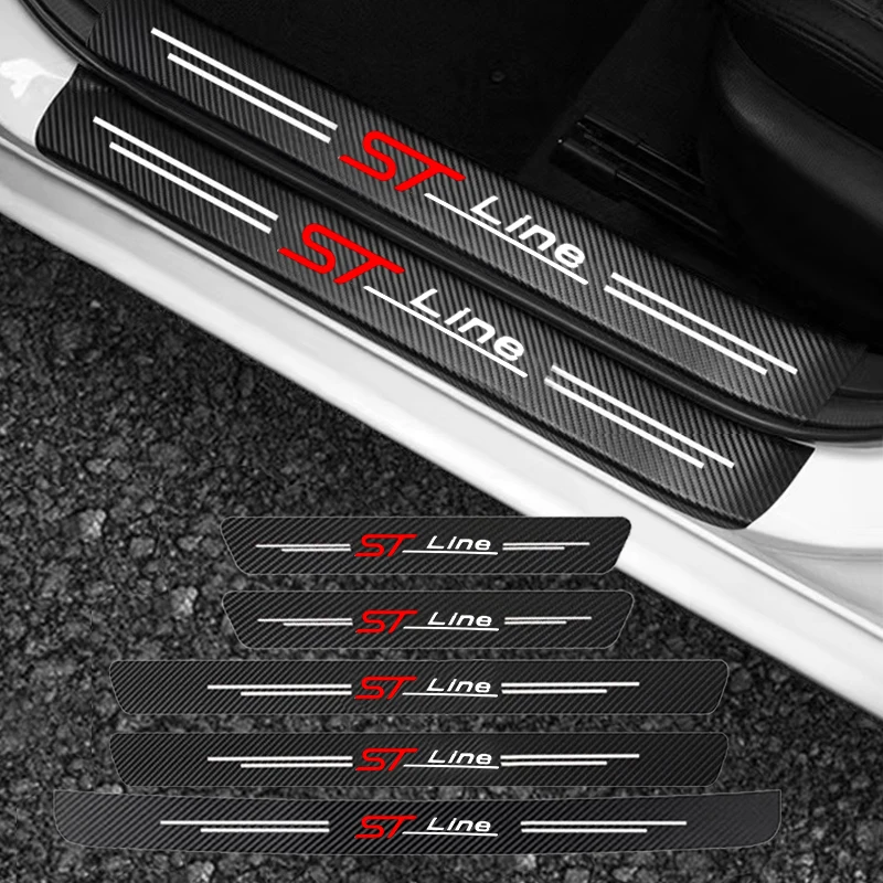 Car Door Threshold Scuff Plate For Ford ST Line Fiesta Mondeo Fusion