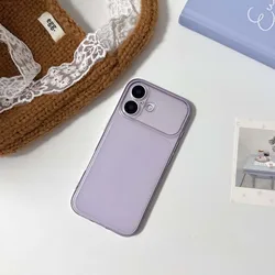Ultra Thin Translucent Matte Shockproof Phone Case with Frosted Protection - iPhone 13 (Purple)