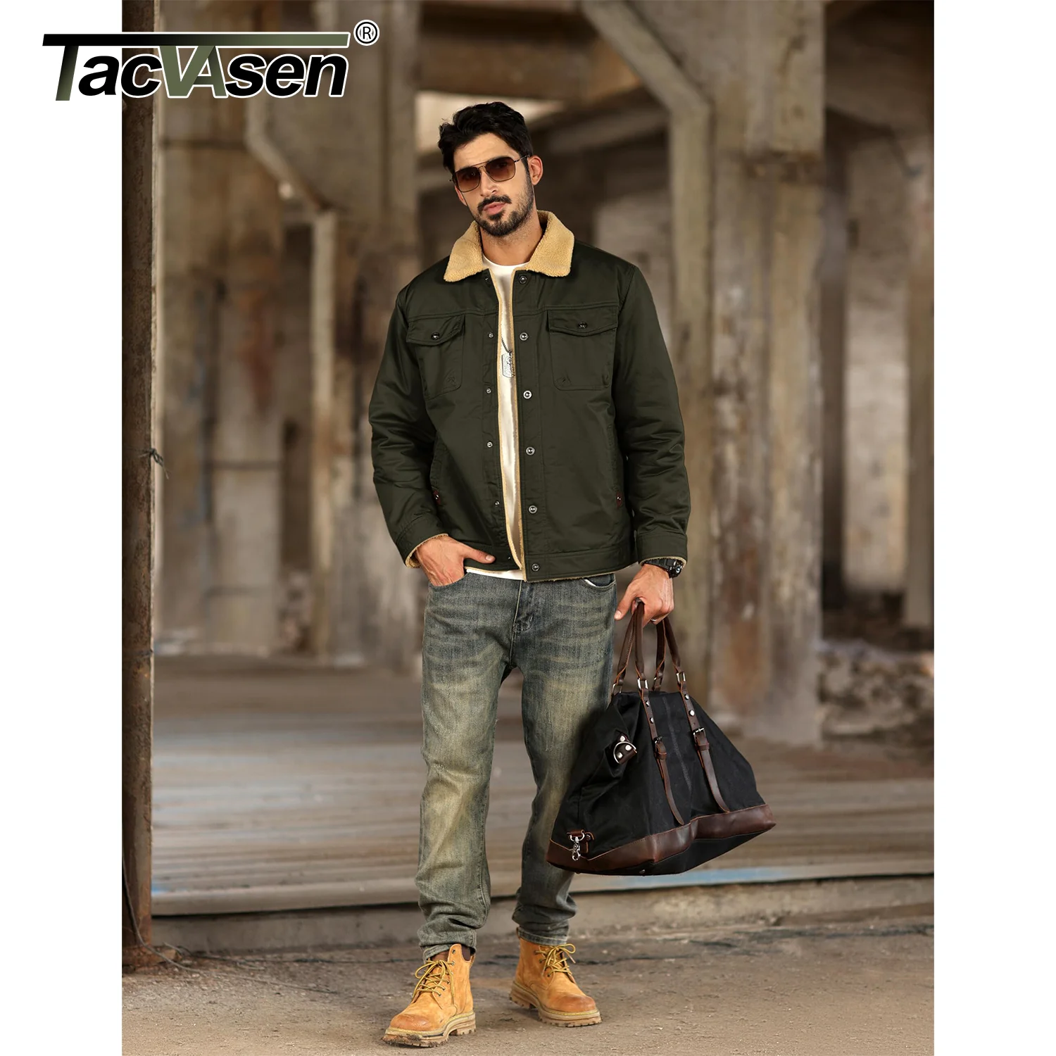 Giacca Uomo In Velluto A Coste Con Interno Sherpa - Calda, Invernale, Con Tasche, Taglie S- XL