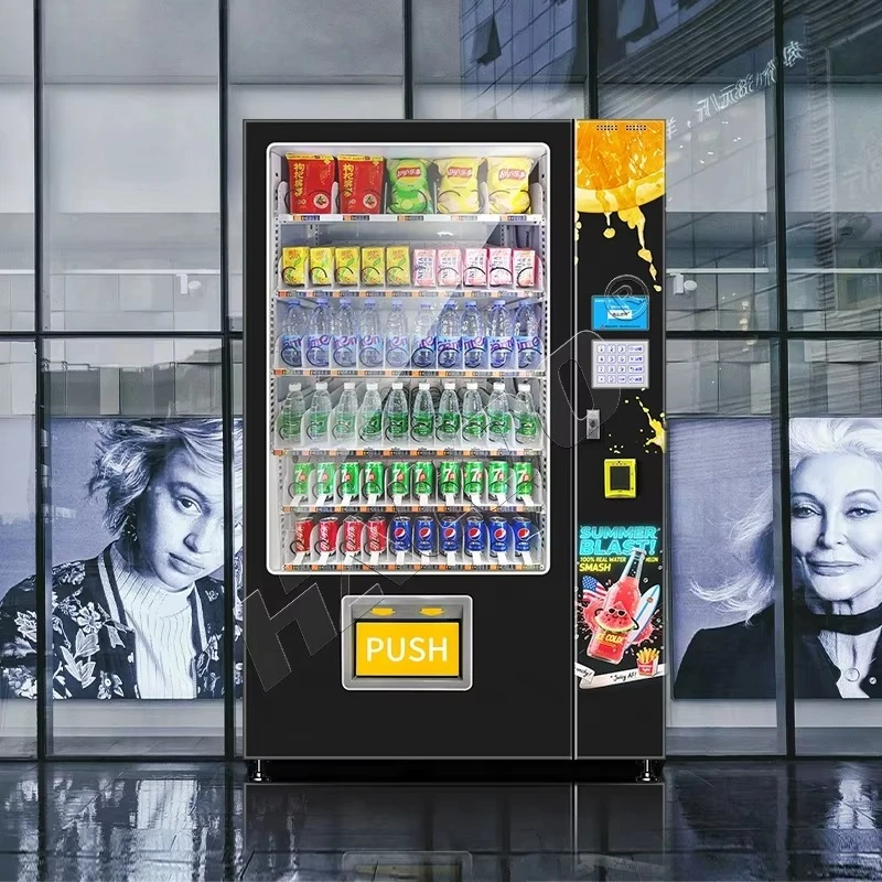Vending Machine Drink Combo Cold Drink Water Snacks Customize Automatic