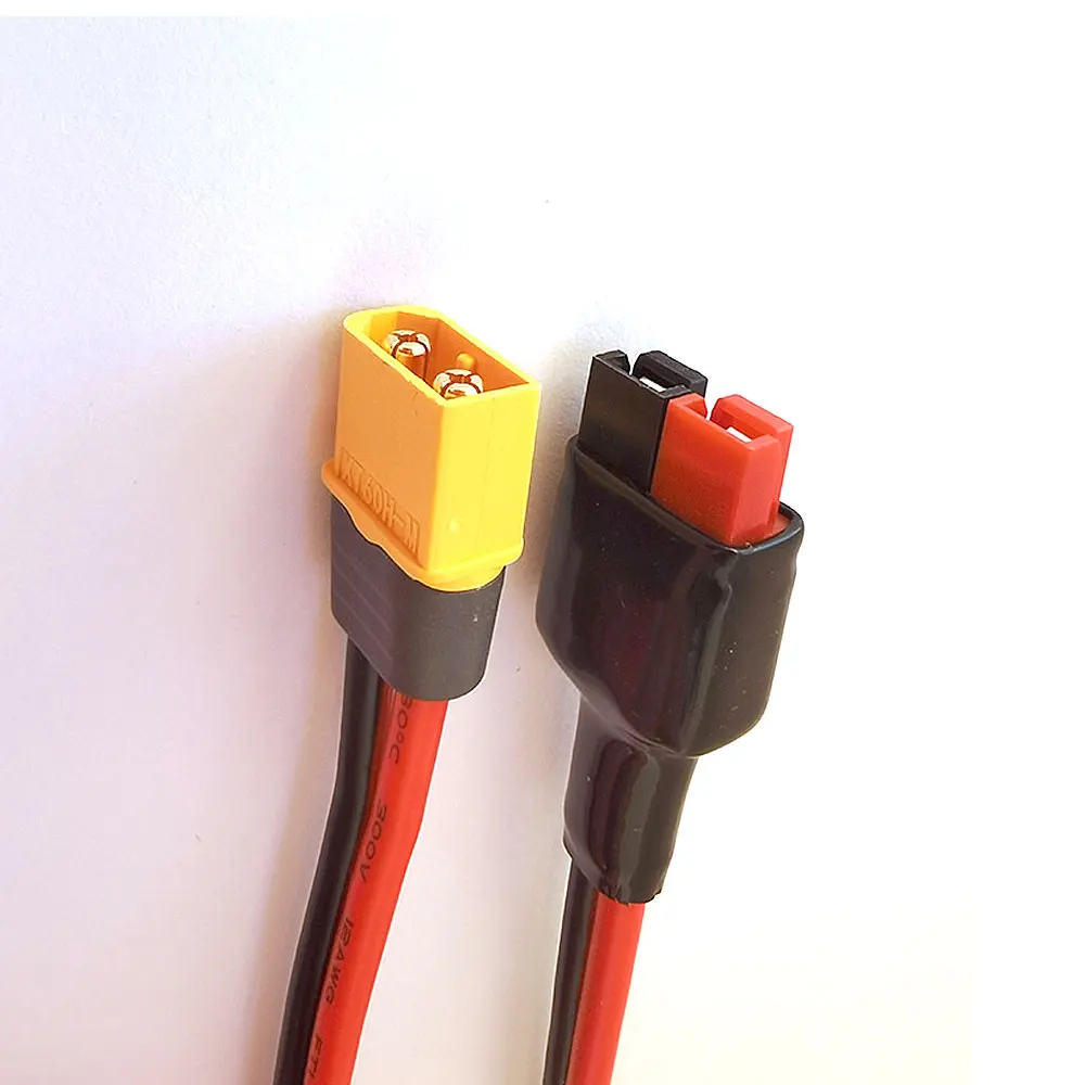 solar panel connector cable XT60 Male to 45A Anderson Plug Cable / XT60 Male to Anderson Solar Power Cord Adapter Cable 12AWG 1M Tinned Copper Power