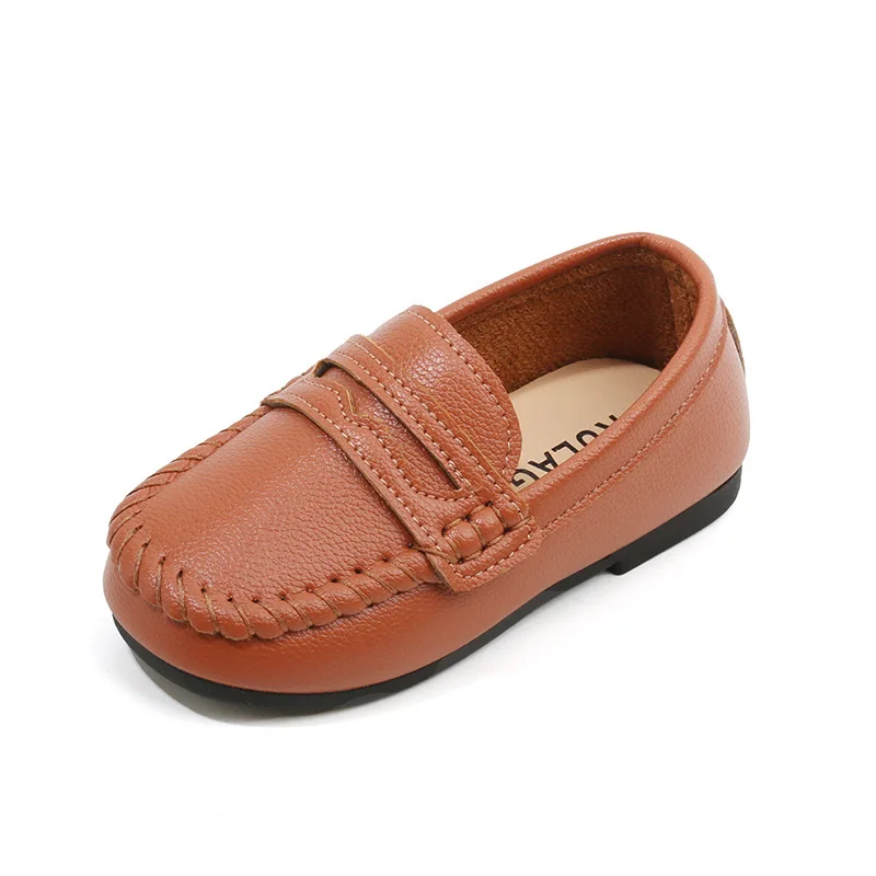 New Leather Shoe Fashion Simple Versatile Girl Shoes Classic Light Princess Shoes Trendy Autumn Boy Shoe Flat Daily Child Shoes 5