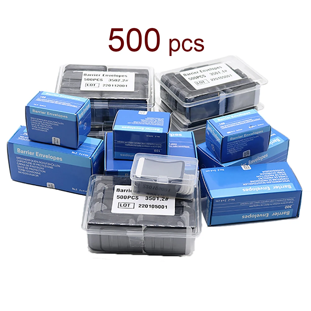 

500pcs Dental Barrier Envelope X-ray Protection Digital Image Cover IP Board Sleeve Protective Bag Dentist Tools Dentistry