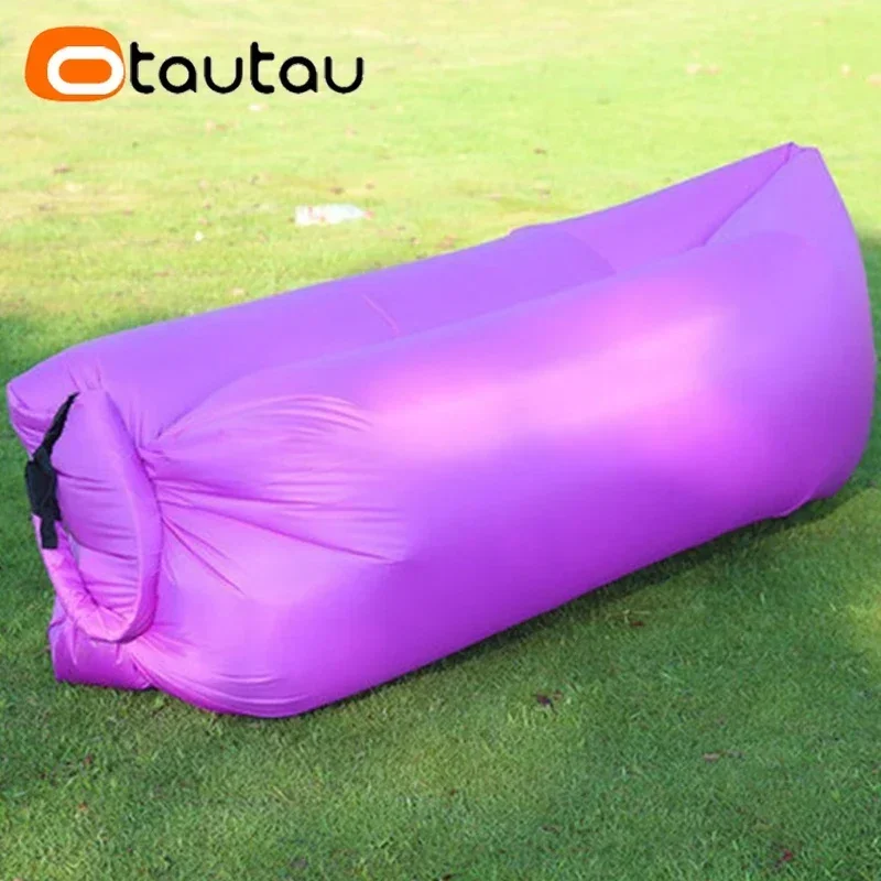 OTAUTAU Ultra Light Pillow Style Lazy Sofa Inflatable Sofa Portable Foldable Sleeping Bag Bed SF284 inflatable sofa