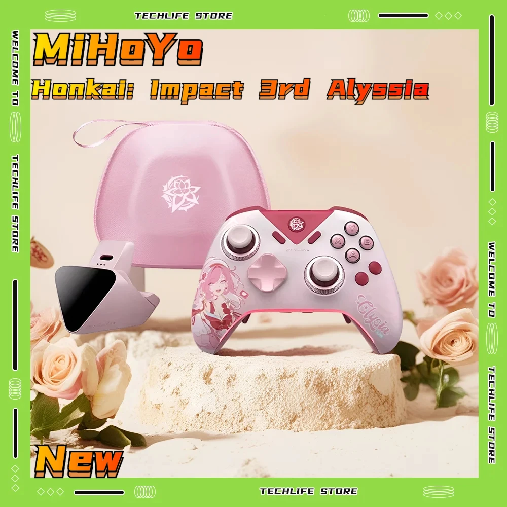 새로운 MiHoYo 무선 블루투스 컨트롤러 스위치 PC 폰 프로 게임패드 호낙..