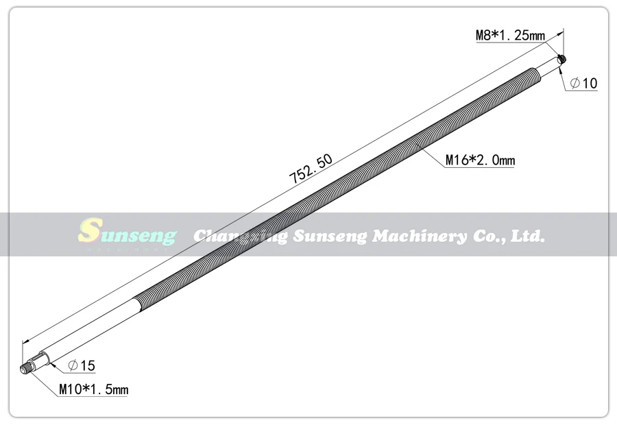 M16 x 2.0mm para WM210V-418 BHC210 HS210 JY210V CTC210