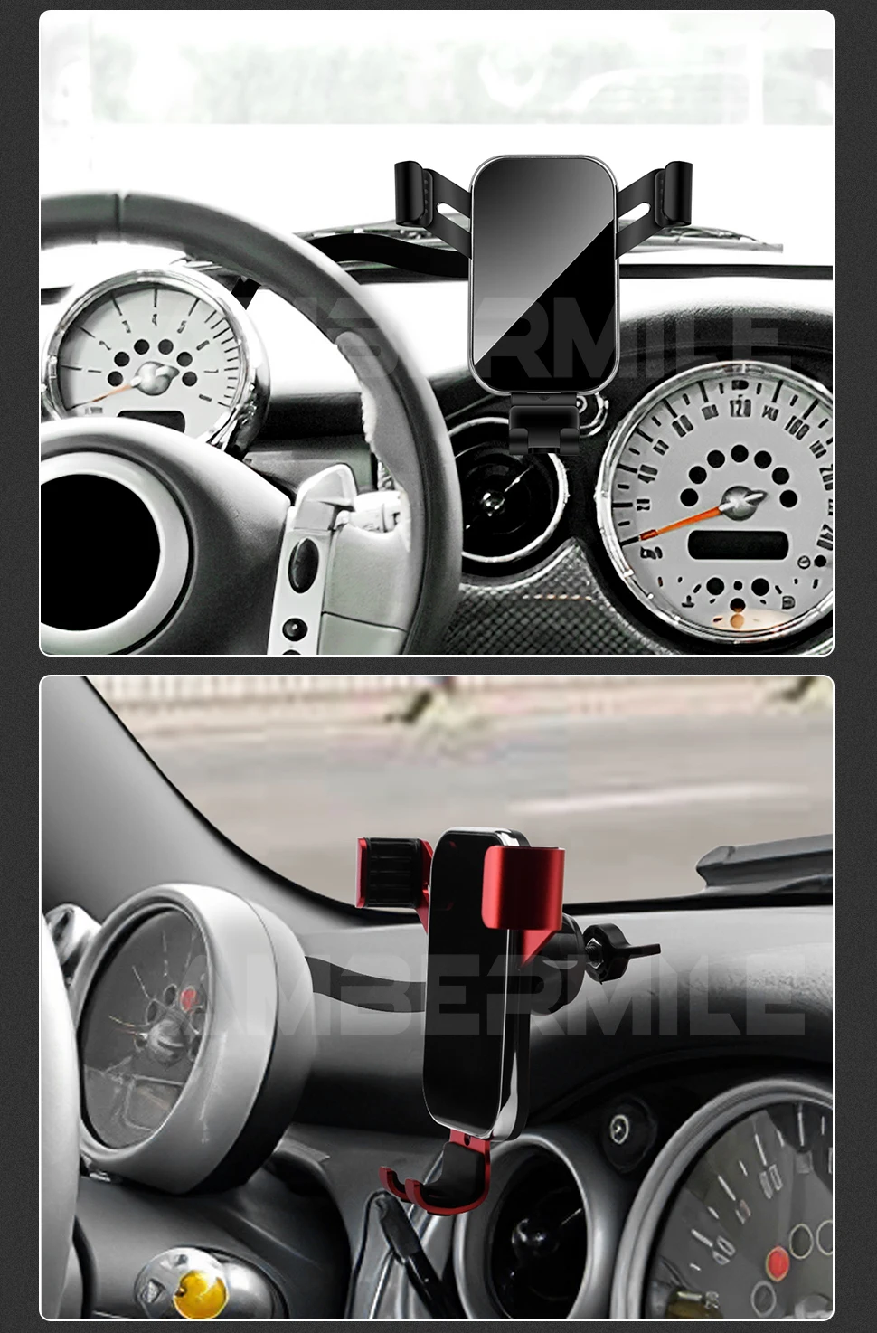 AMBERMILE Cell Phone Holder For Mini Cooper R50 R52 R53 Car Mobile ...