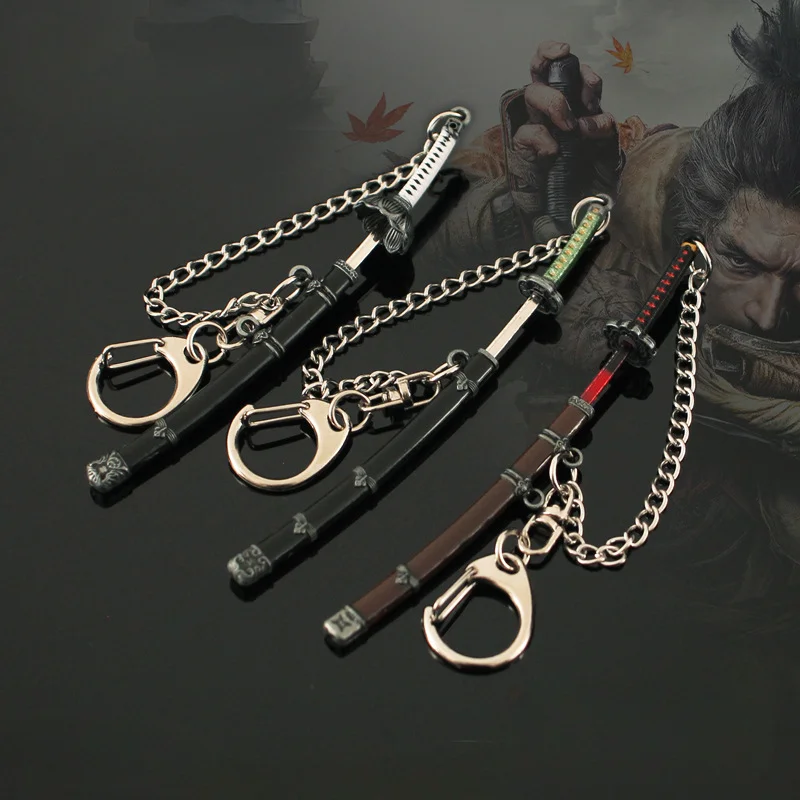 Shadowse Dies Twicea Mini Mortal Blade Scabbard Sword Model Alloy Peripheral Pendant Keychain Collectible Gifts
